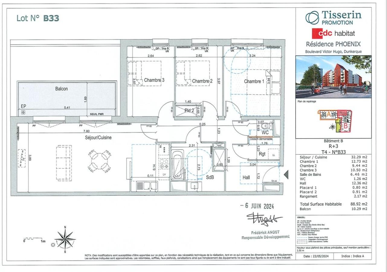 Appartement à louer, 89m², Dunkerque