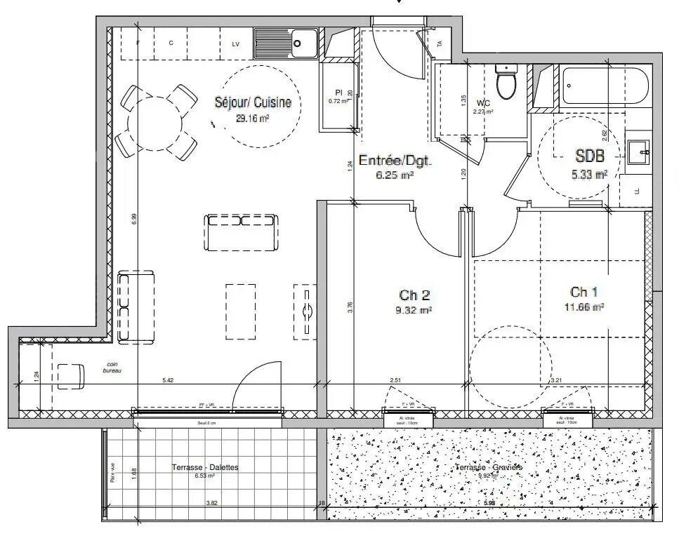 Appartement à vendre, 65m², Frangy