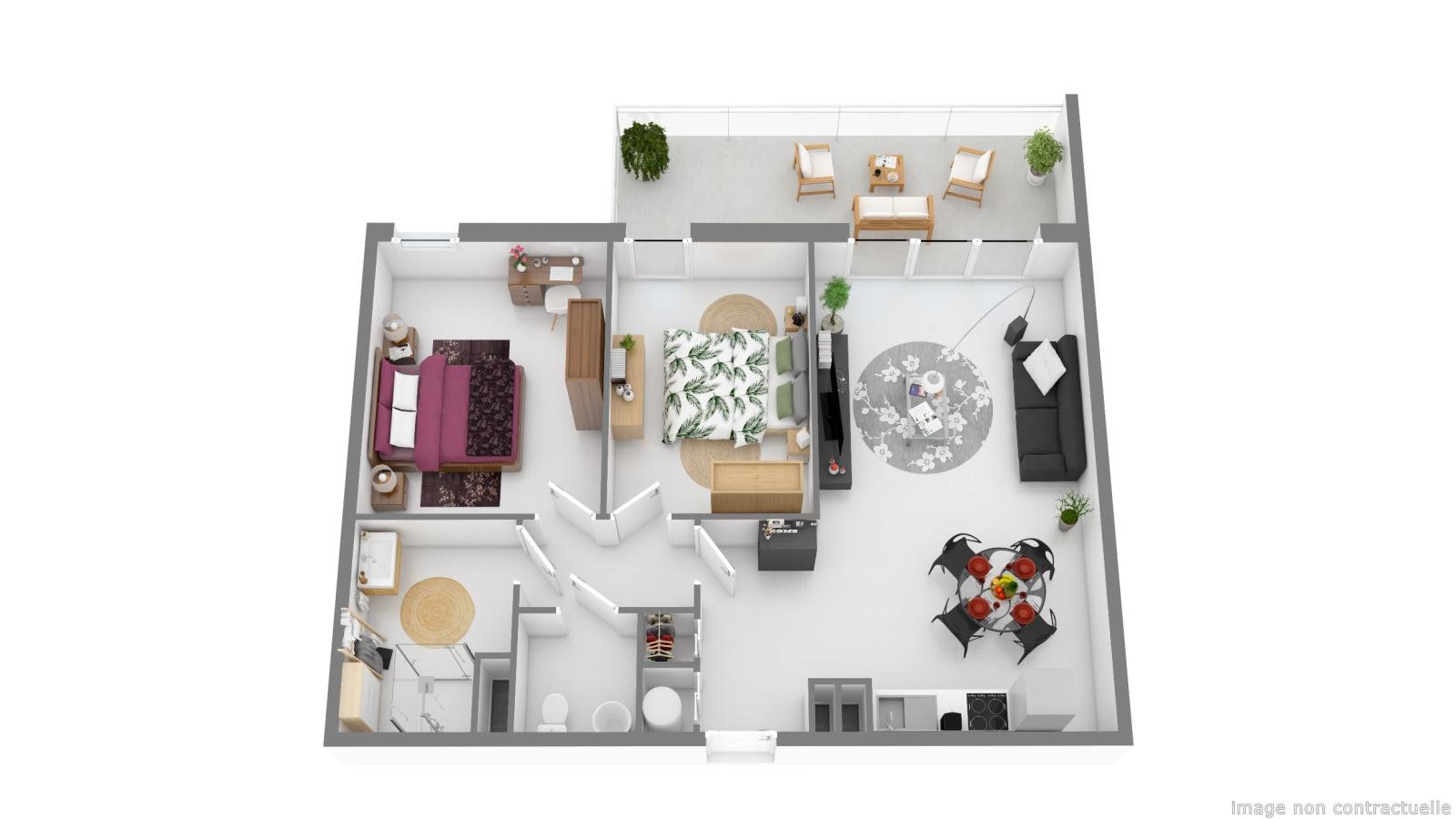 Appartement à louer, 63m², Arles