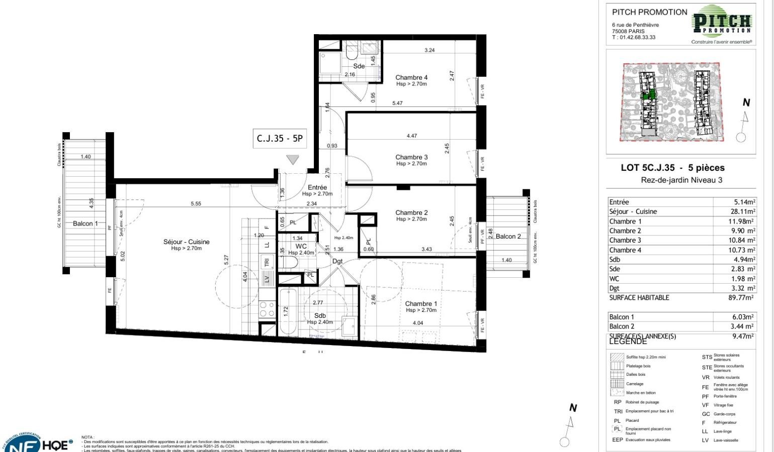 Appartement à louer, 90m², Torcy