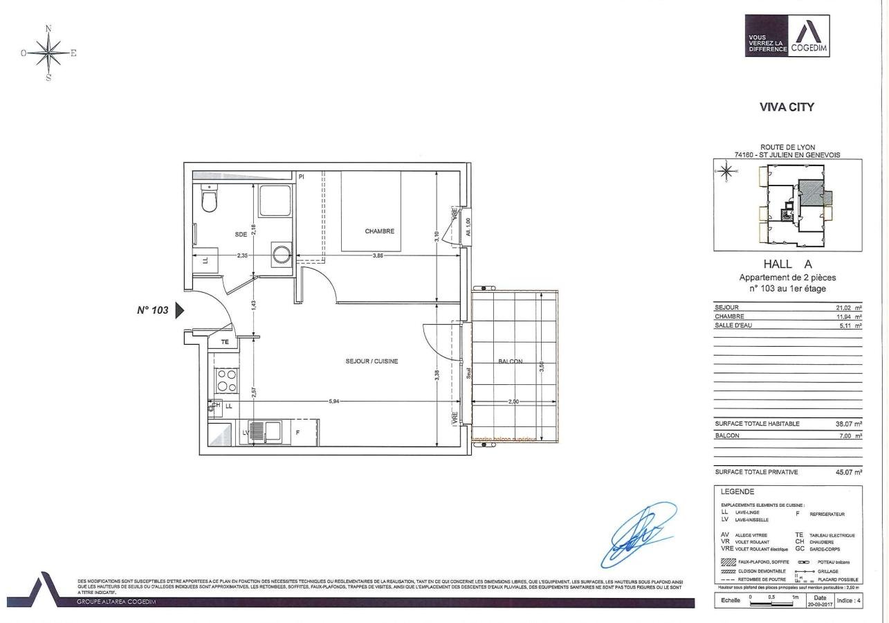 Appartement à louer, 38m², Saint-Julien-en-Genevois