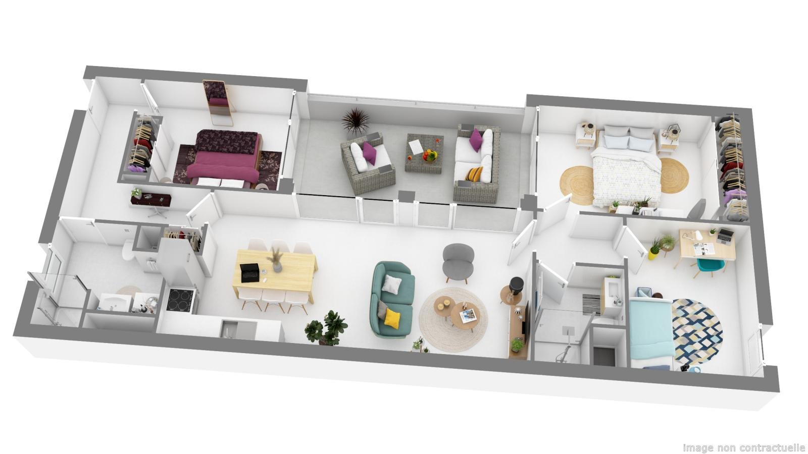 Appartement à louer, 82m², Lormont