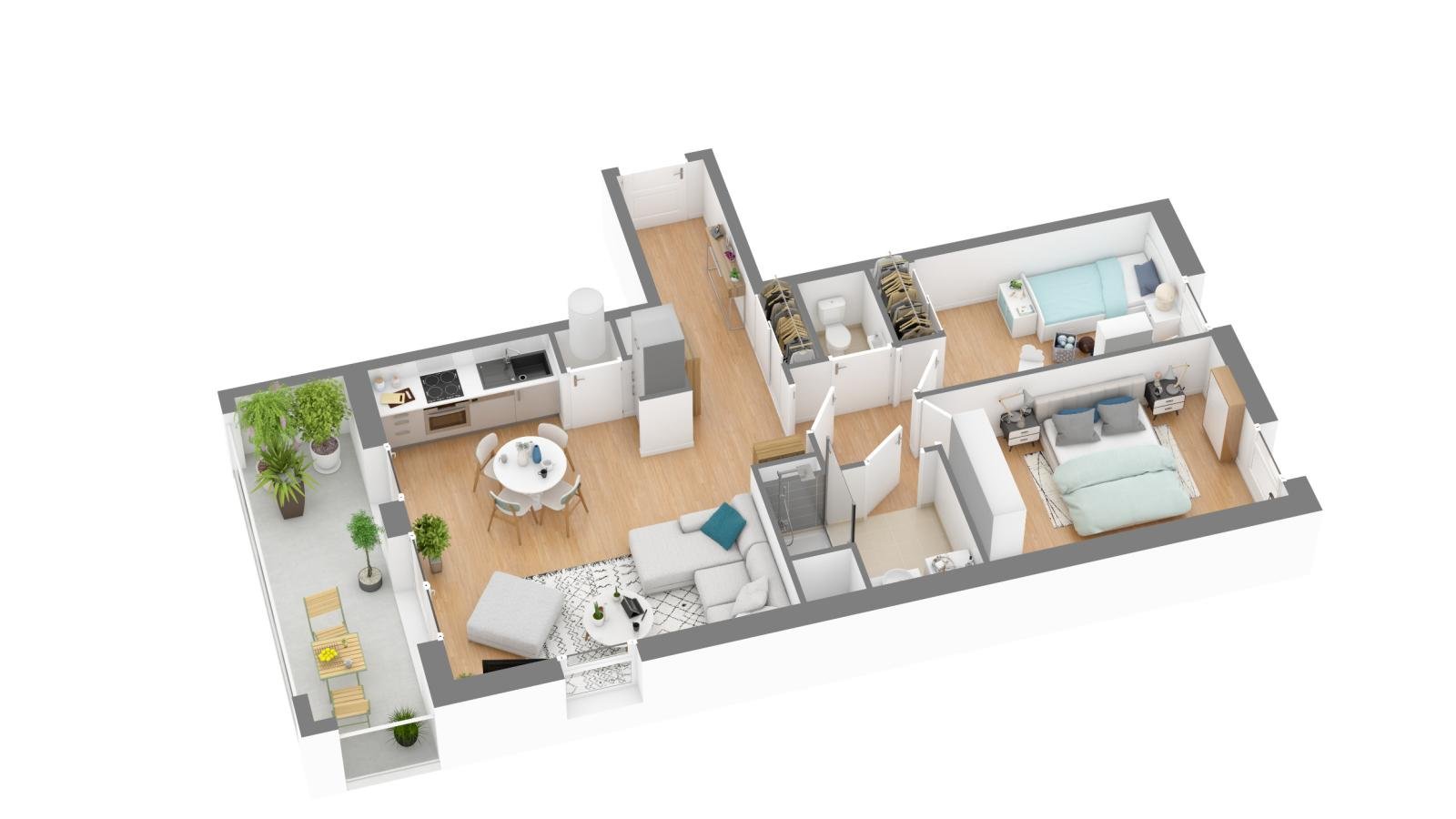 Maison à louer, 62m², Trélazé