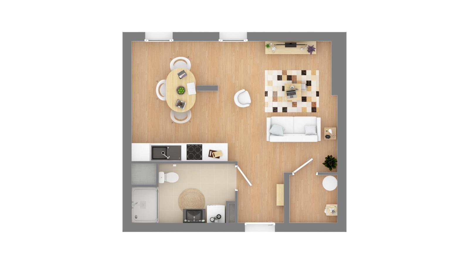 Appartement à louer, 38m², Trélazé