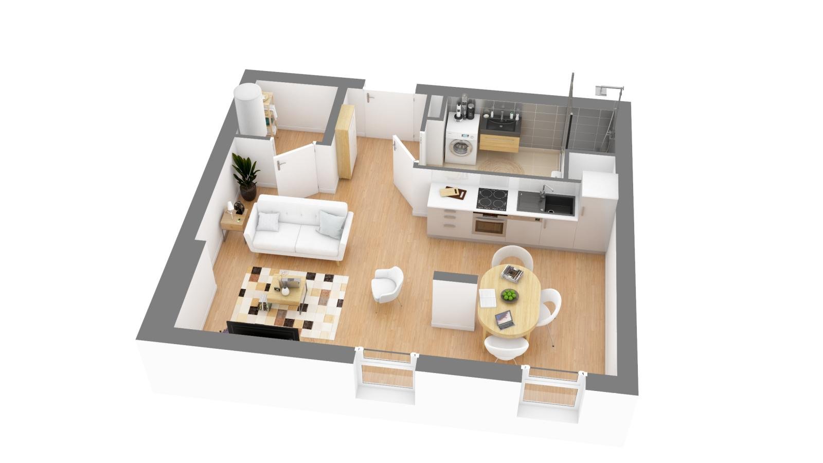 Appartement à louer, 38m², Trélazé