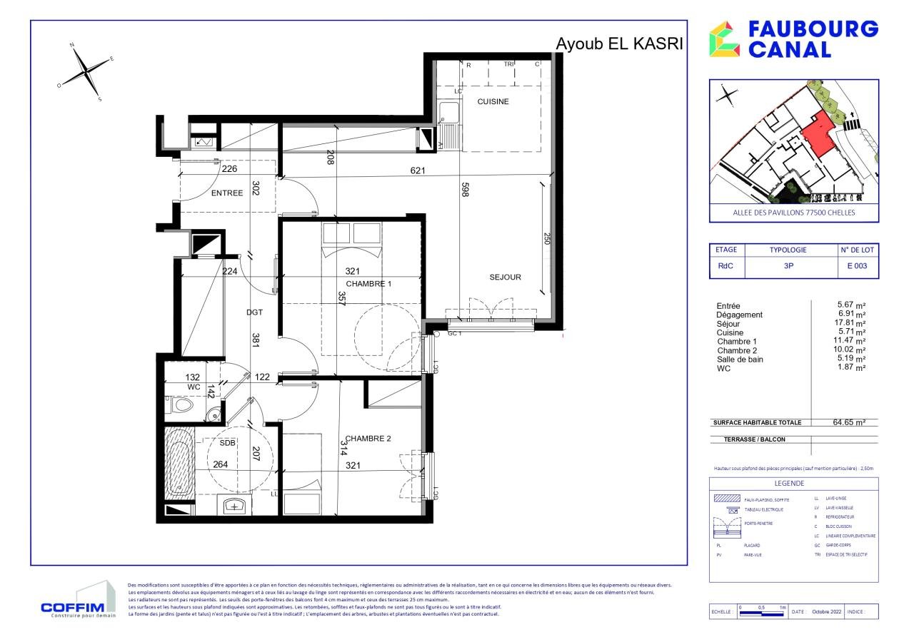 Appartement à louer, 65m², Chelles