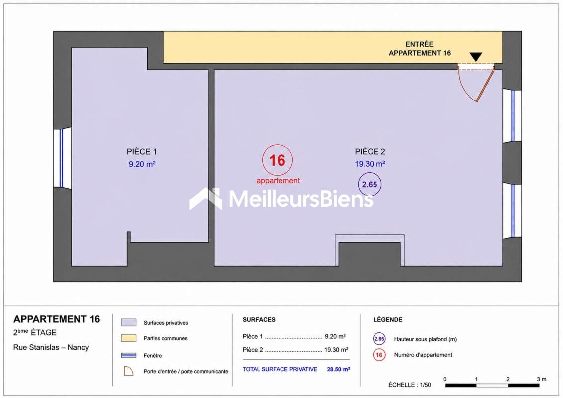 Appartement à vendre, 28m², Nancy