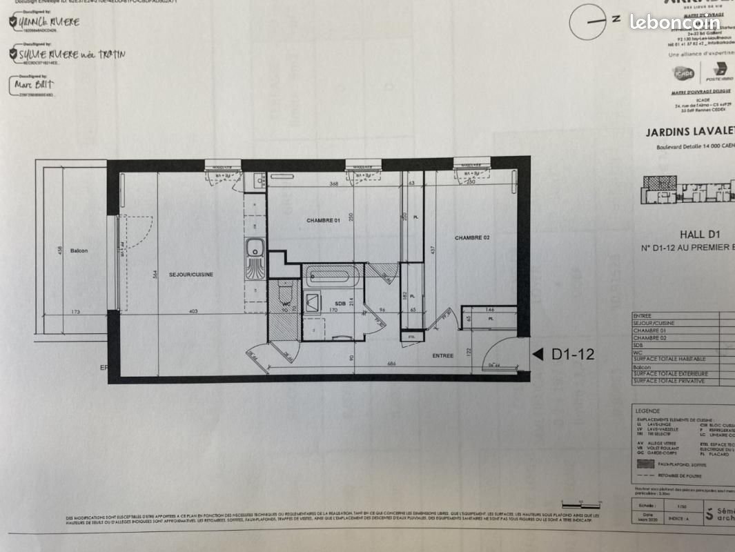 Appartement à louer, 59m², Caen
