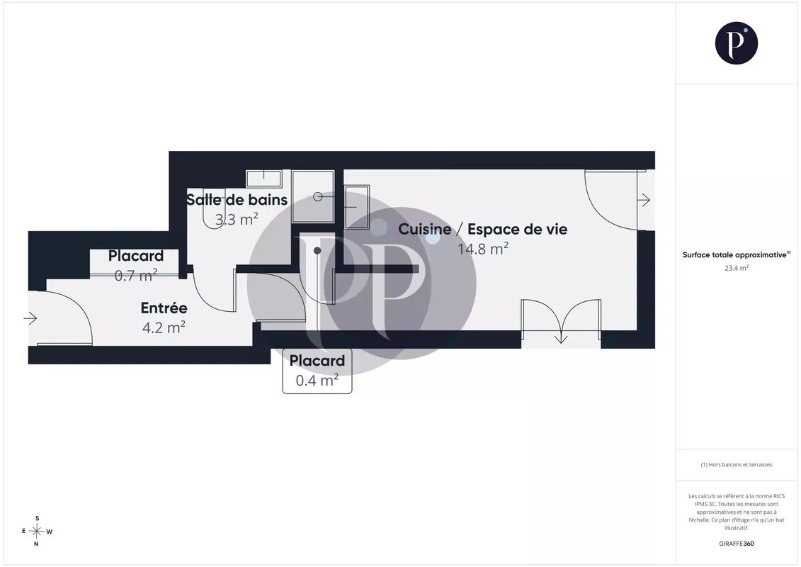 Appartement à vendre, 24m², Antony