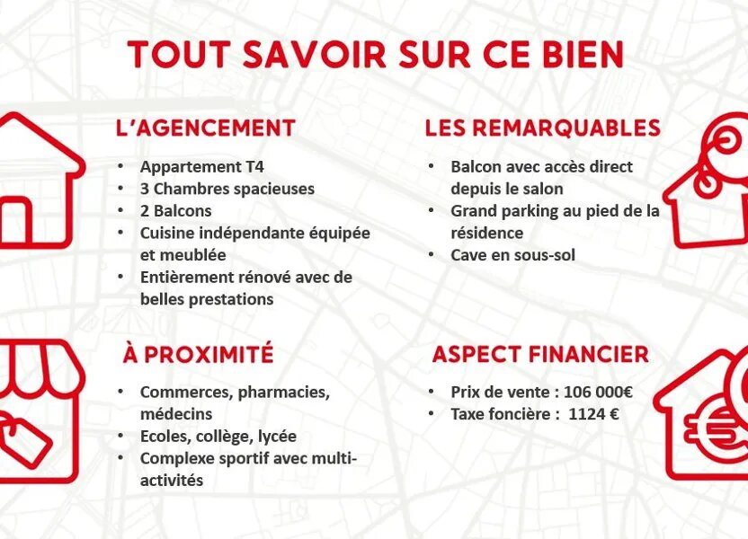 Appartement à vendre, 79m², Chenôve