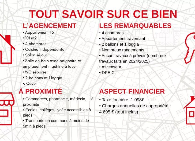 Appartement à vendre, 101m², Chenôve