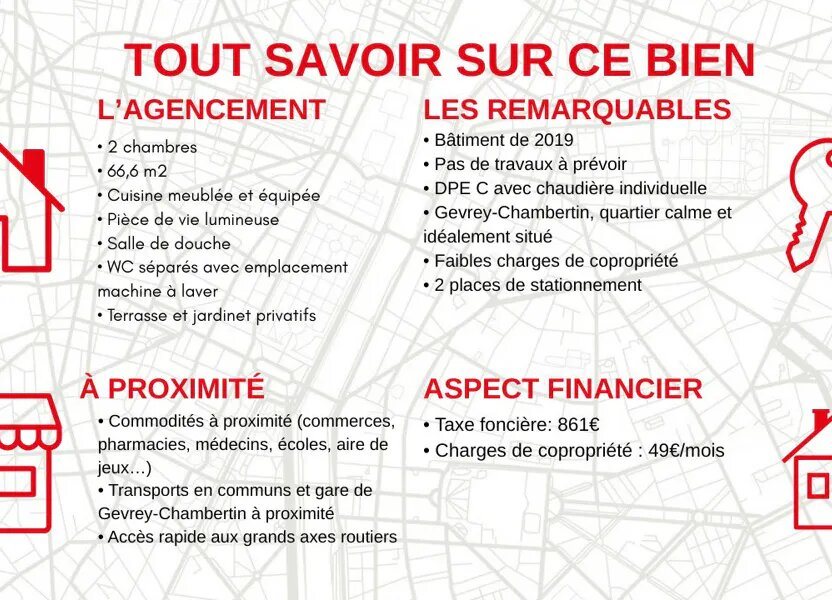 Appartement à vendre, 66m², Gevrey-Chambertin