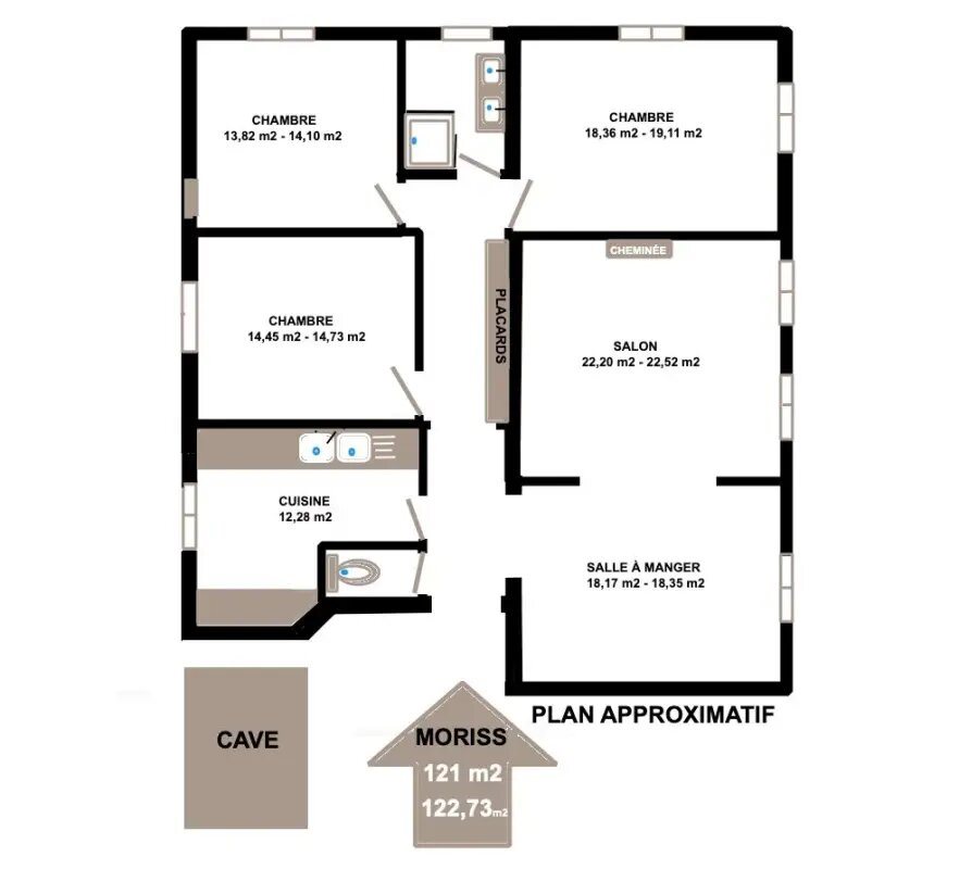 Appartement à vendre, 121m², Saint-Mandé