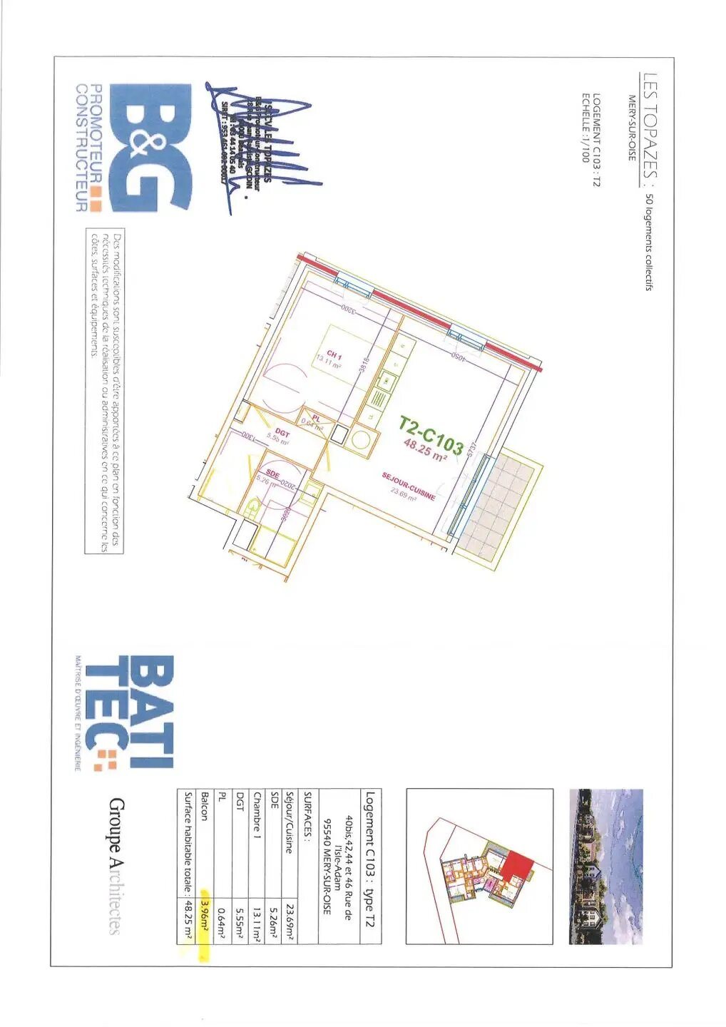 Appartement à vendre, 48m², Méry-sur-Oise