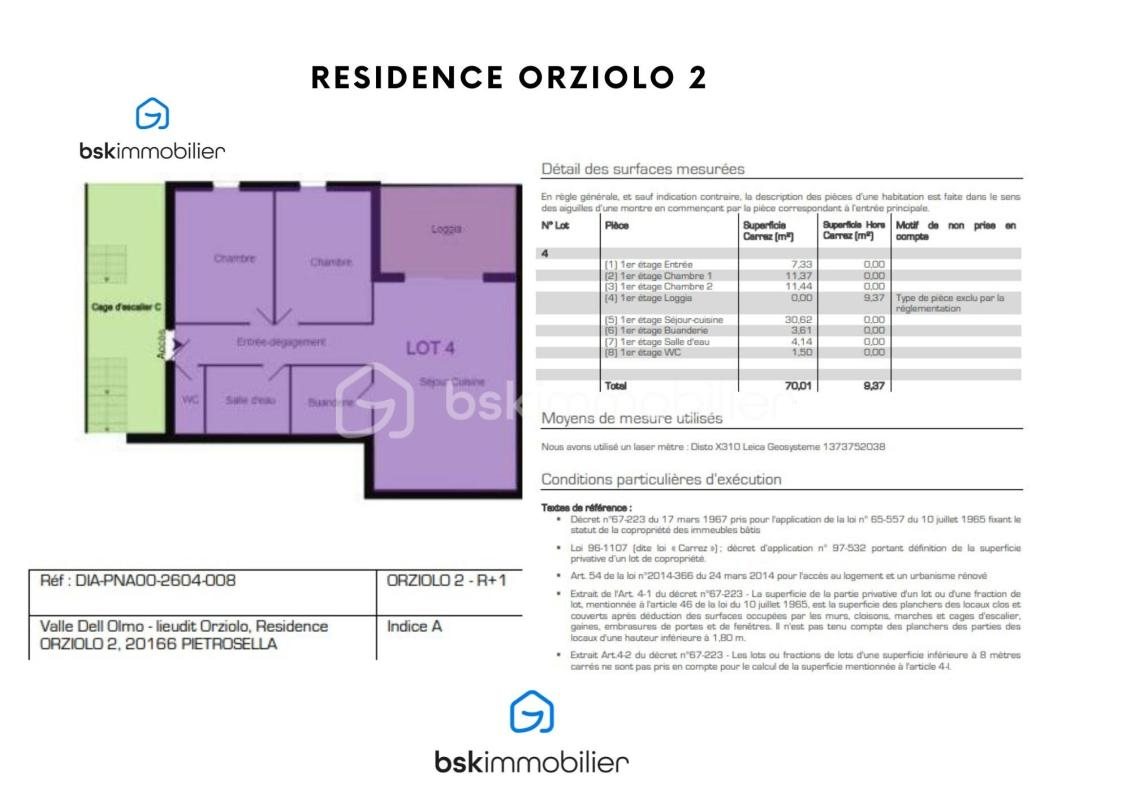 Appartement à vendre, 71m², Pietrosella