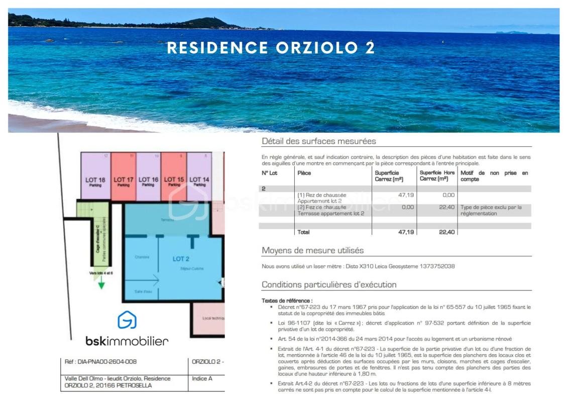 Appartement à vendre, 47m², Pietrosella