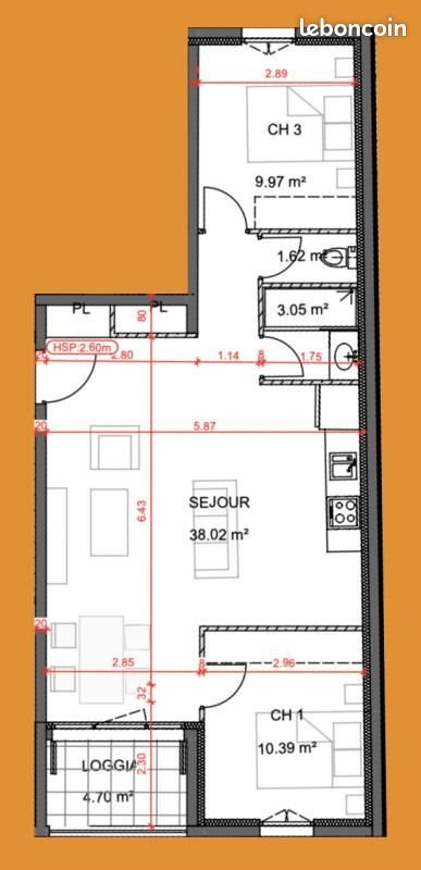 Appartement à vendre, 64m², Bonnieux