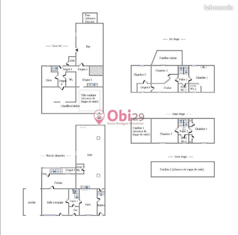 Maison à vendre, 250m², Châteauneuf-du-Faou