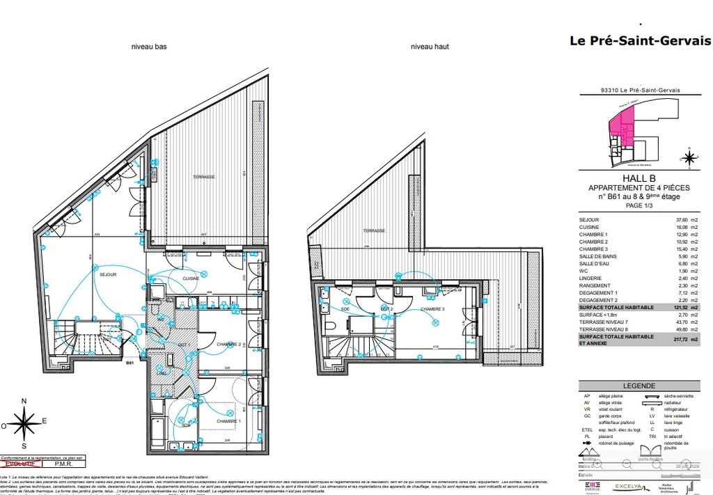 Appartement à vendre, 121m², Le Pré-Saint-Gervais