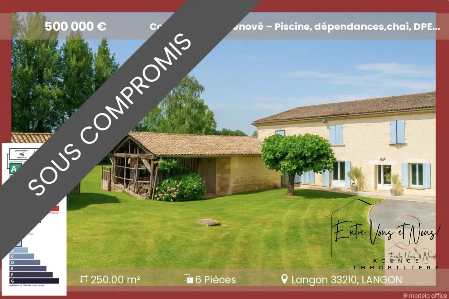 Maison à vendre, 250m², Langon