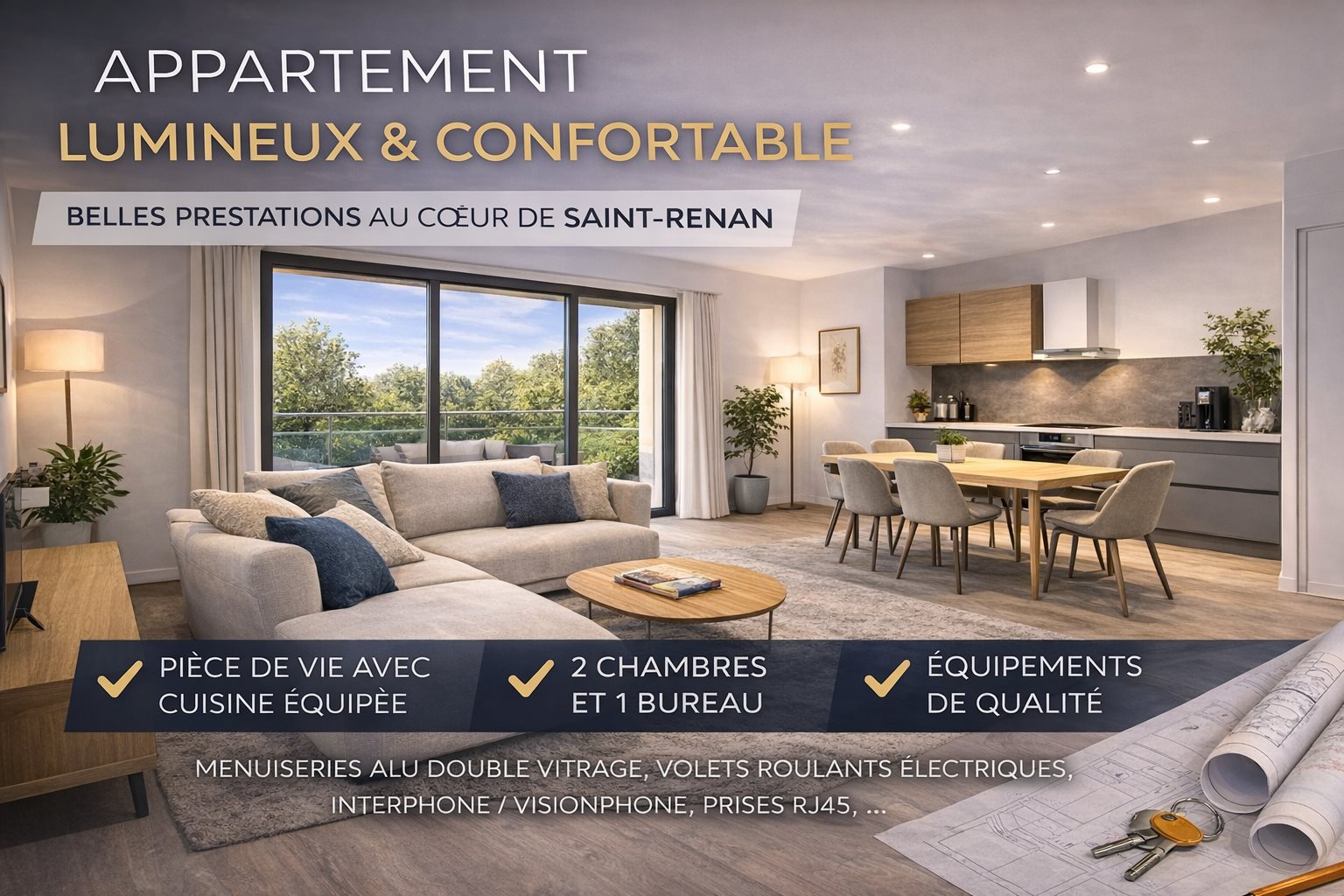 Appartement à vendre, 80m², Saint-Renan
