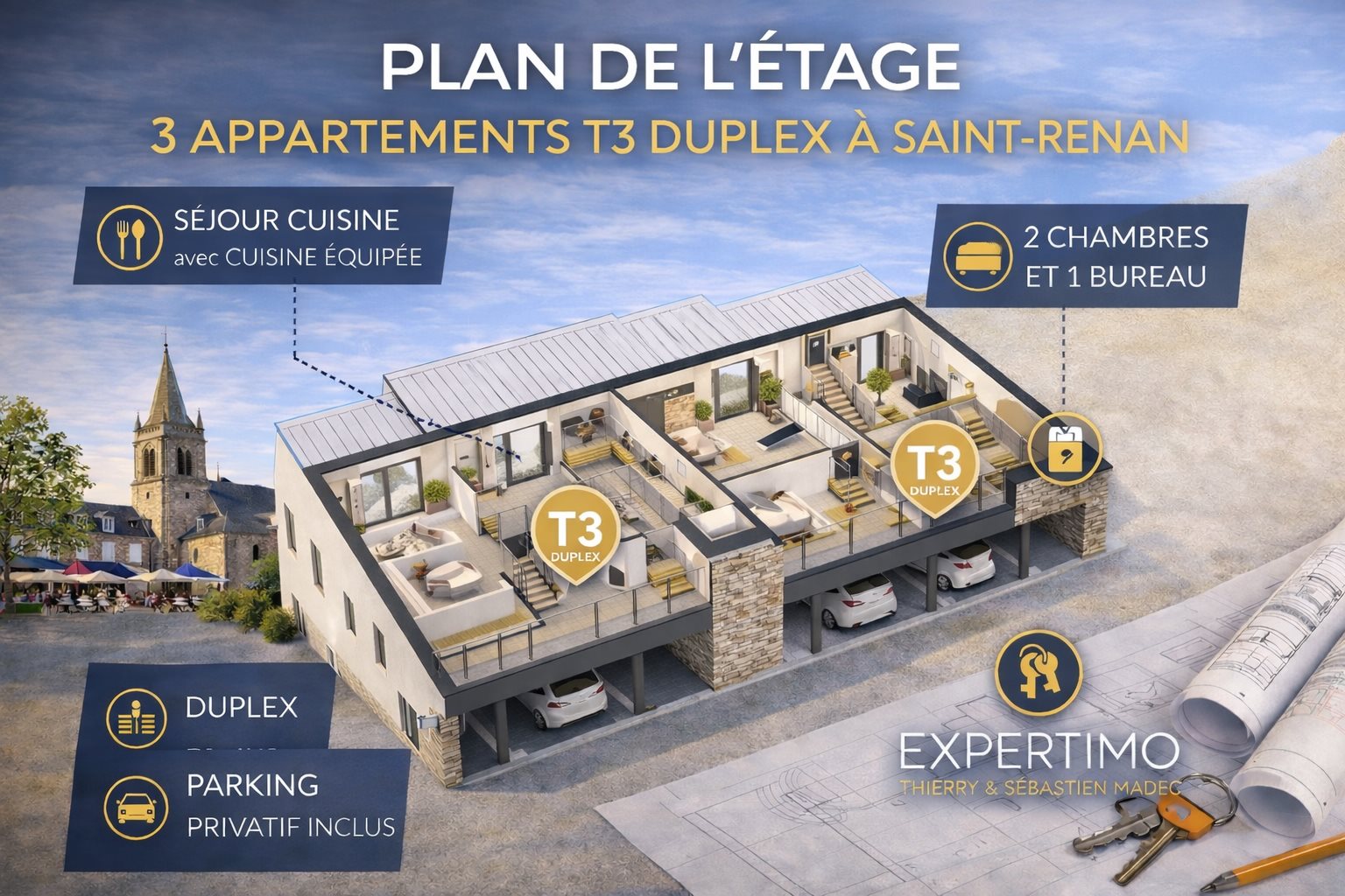 Appartement à vendre, 80m², Saint-Renan