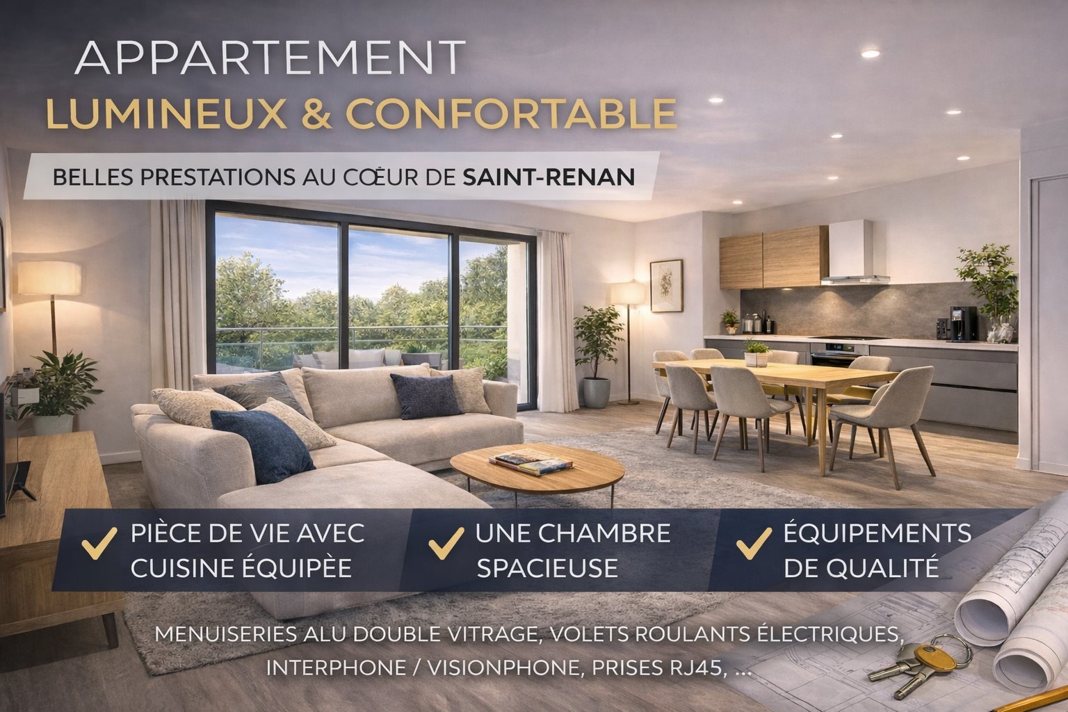 Appartement à vendre, 60m², Saint-Renan