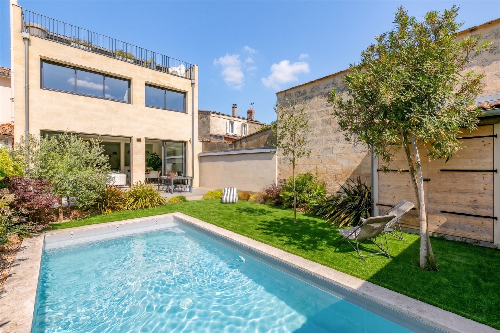 Bordeaux Saint-Seurin Croix Blanche - New house with stone facade - Swimming pool,...