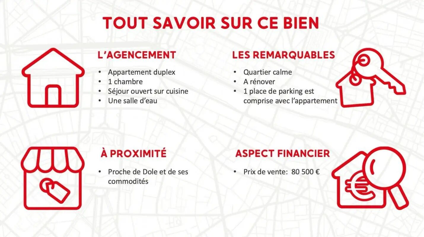 Appartement à vendre, 49m², Villette-lès-Dole