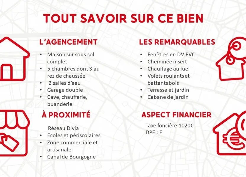 Maison à vendre, 140m², Bretenière