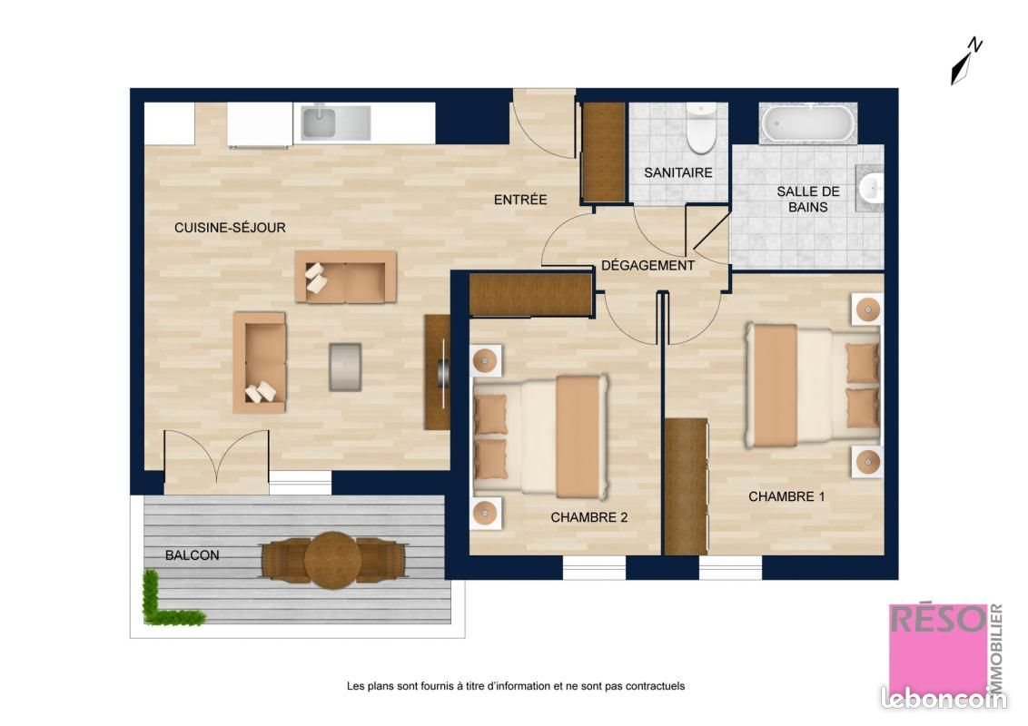 Appartement à vendre, 59m², Annemasse