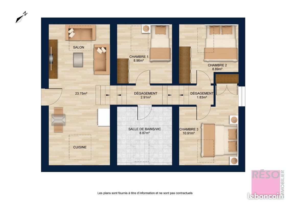 Appartement à vendre, 66m², Habère-Lullin