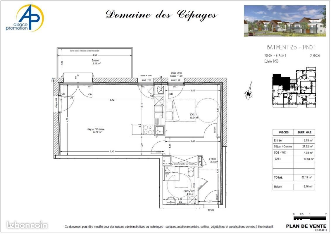 Appartement à louer, 52m², Colmar