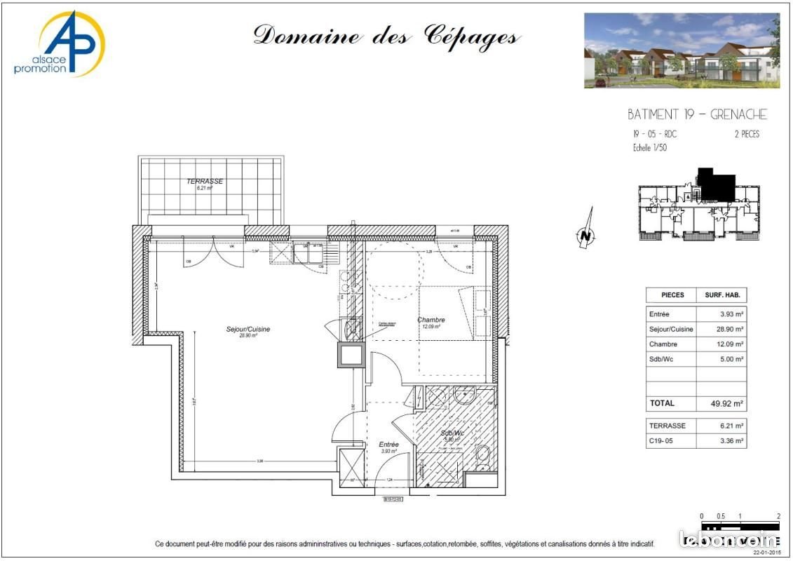 Appartement à vendre, 50m², Colmar