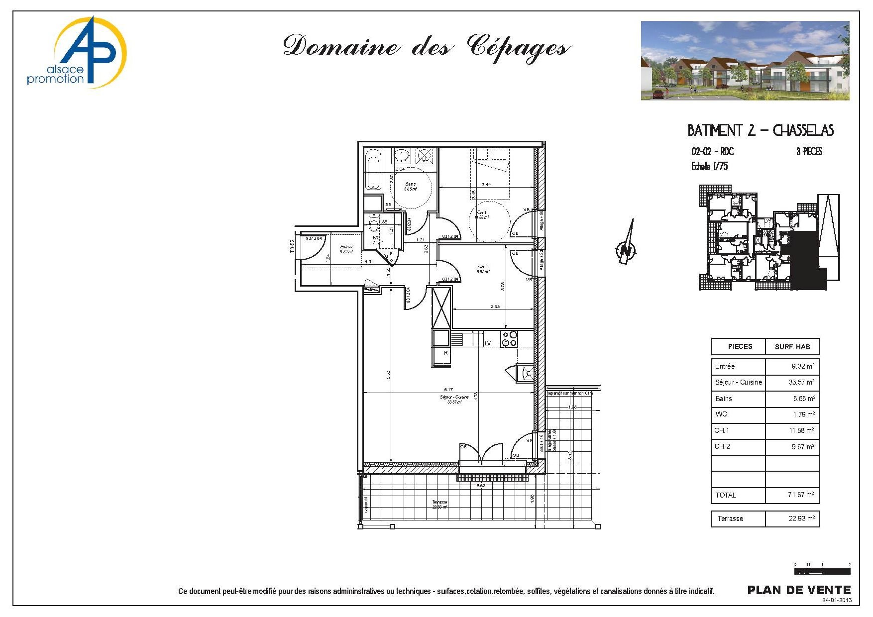 Maison à vendre, 72m², Colmar
