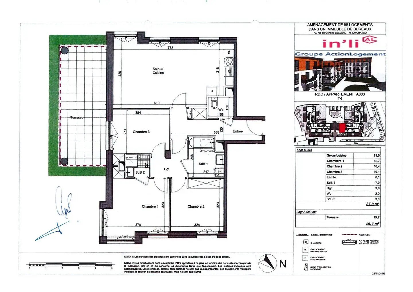 Appartement à louer, 87m², Chatou