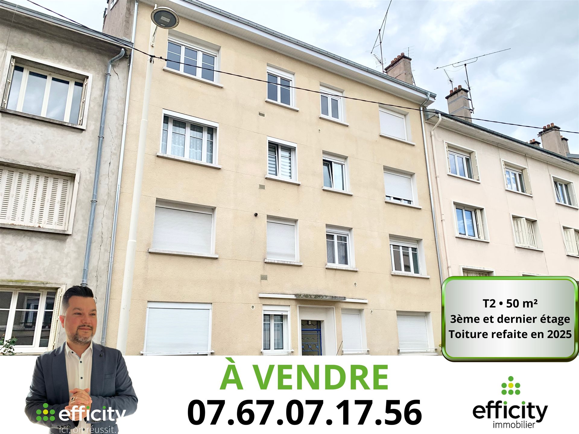 Appartement à vendre, 50m², Nancy