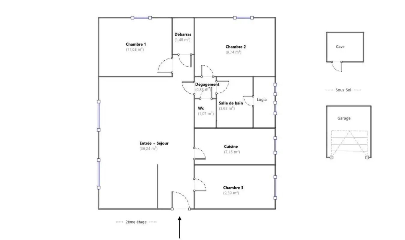 Appartement à vendre, 82m², Chatou