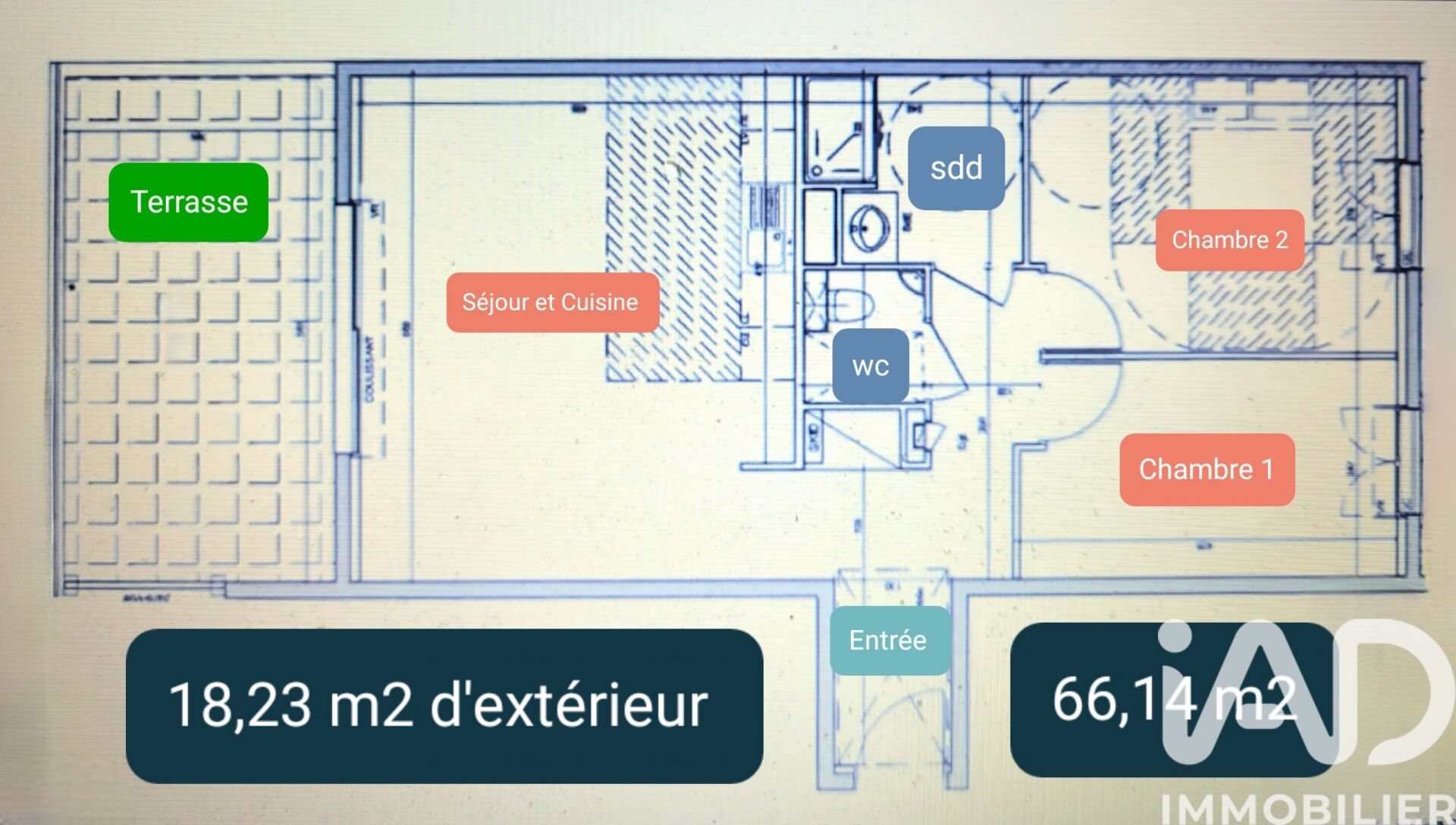 Appartement à vendre, 66m², Metz