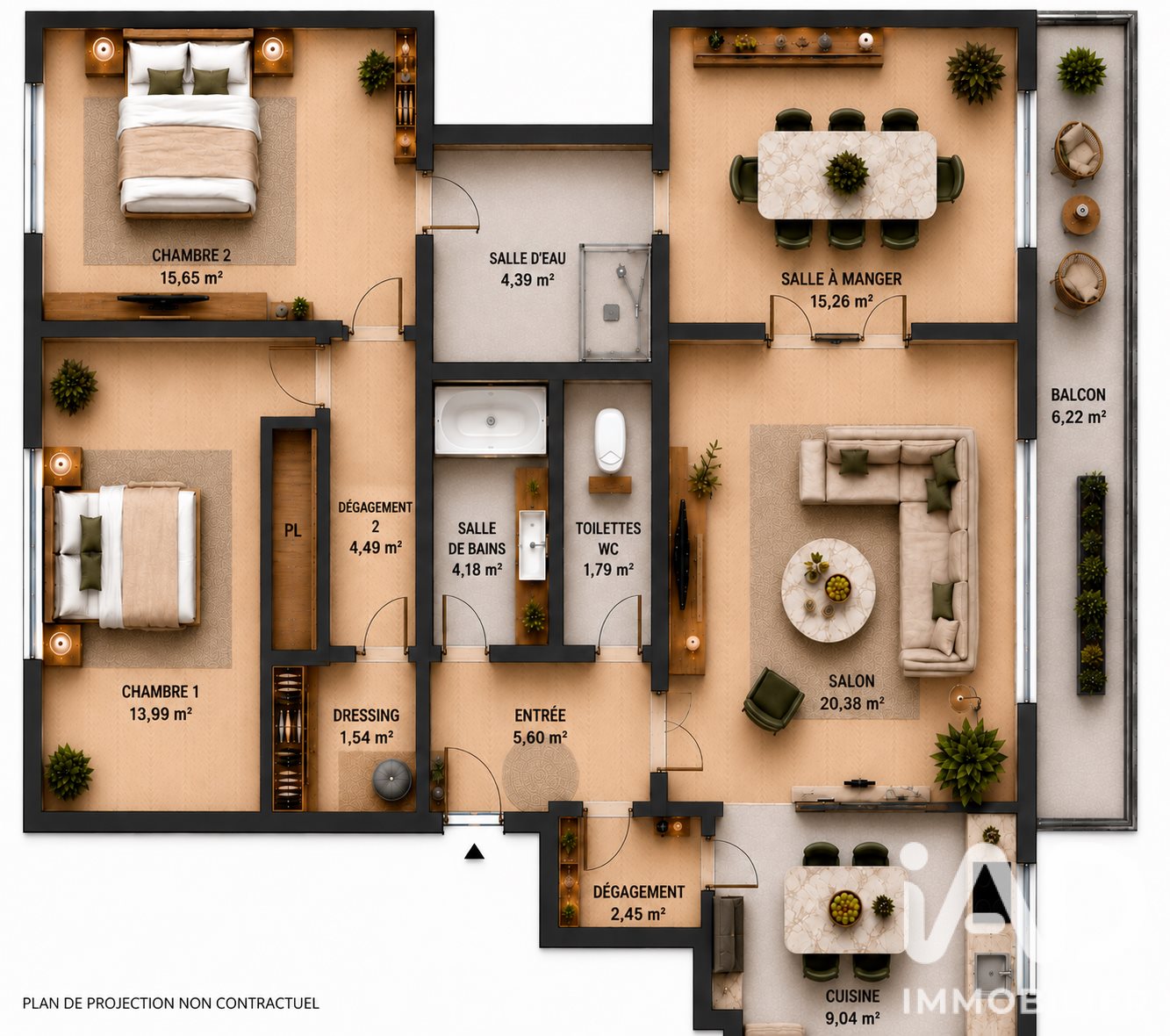 Appartement à vendre, 98m², Maisons-Laffitte