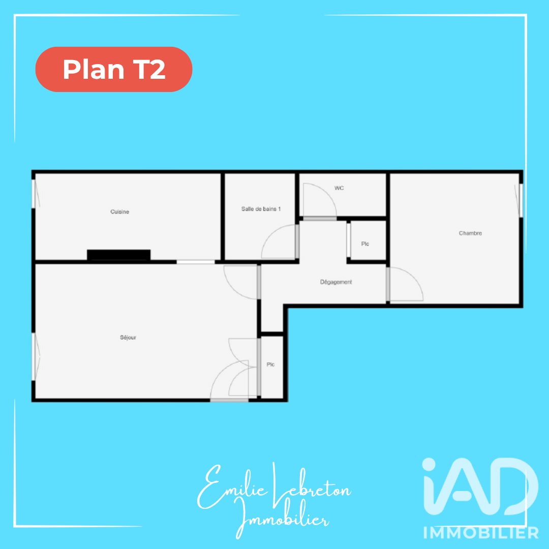 Appartement à vendre, 41m², Saint-Pierre-lès-Elbeuf