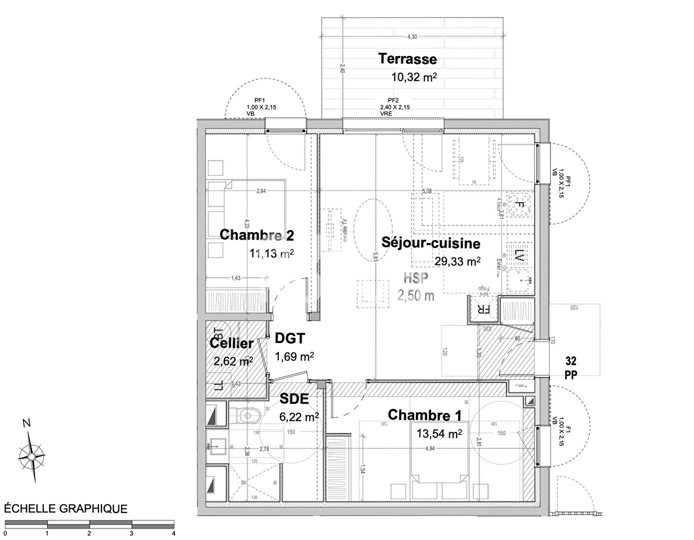 Appartement à vendre, 64m², Tosse