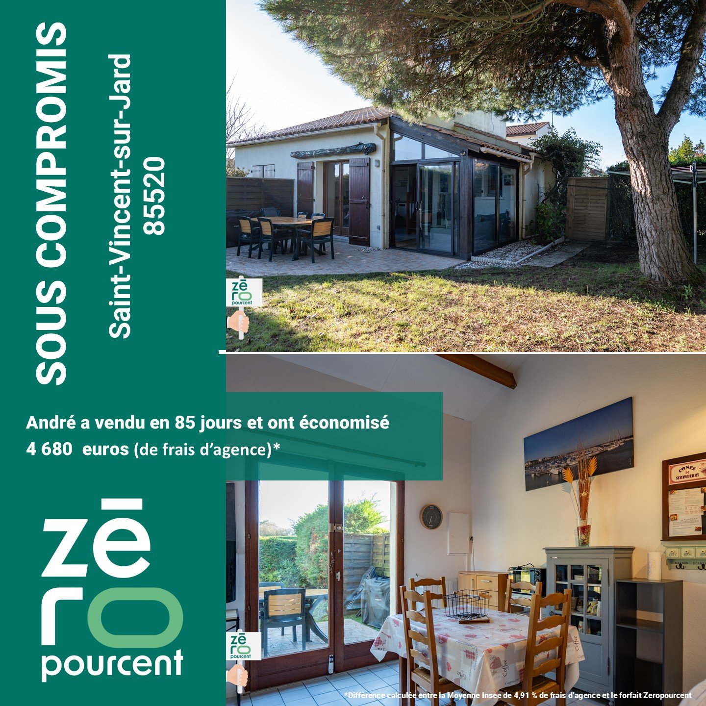 Maison à vendre, 43m², Saint-Vincent-sur-Jard