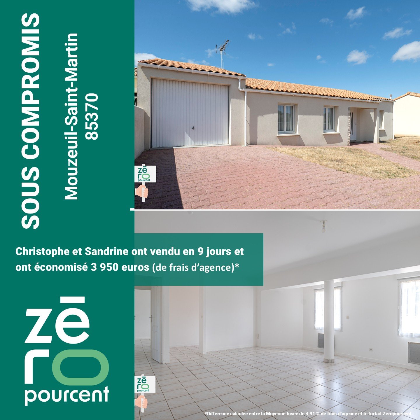 Maison à vendre, 90m², Mouzeuil-Saint-Martin