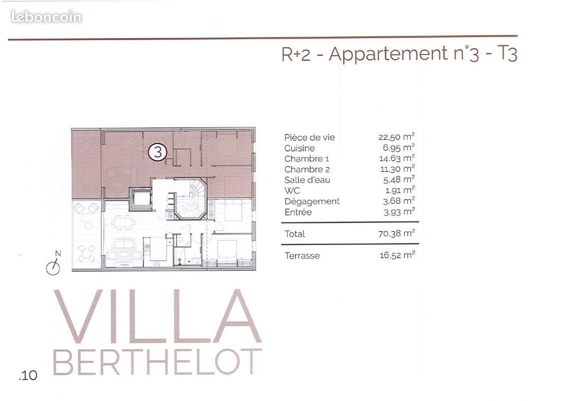 Appartement à vendre, 70m², Albi