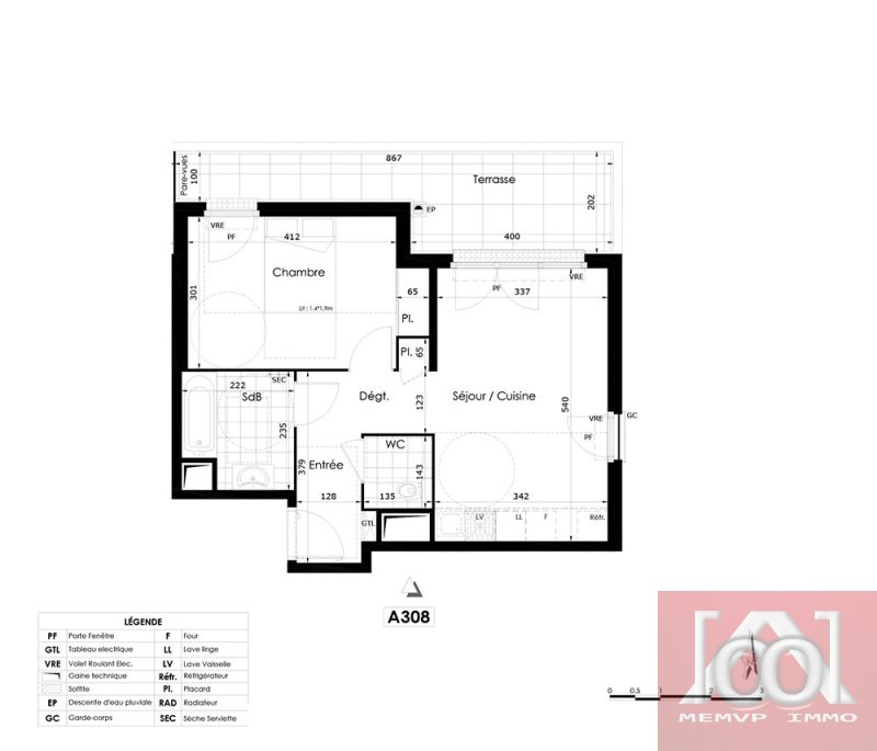 Appartement à vendre, 66m², Noisiel