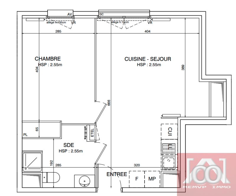 Appartement à vendre, 58m², Noiseau