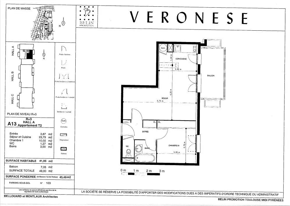 Appartement à louer, 42m², Toulouse