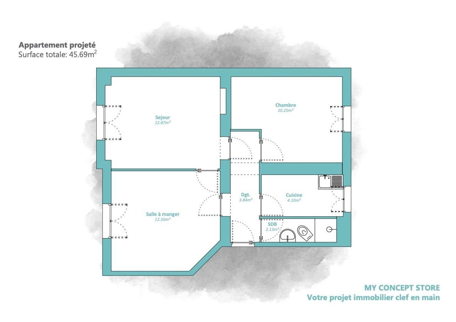 Appartement à vendre, 46m², Levallois-Perret