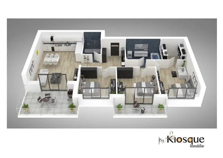 Appartement à vendre, 77m², Bussy-Saint-Georges